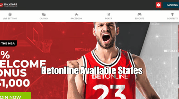 Betonline Available States
